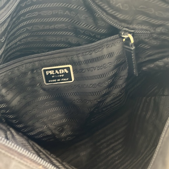 Prada nylon messanger bag Black silver Hardware Y2K Classic - Picture 7 of 8